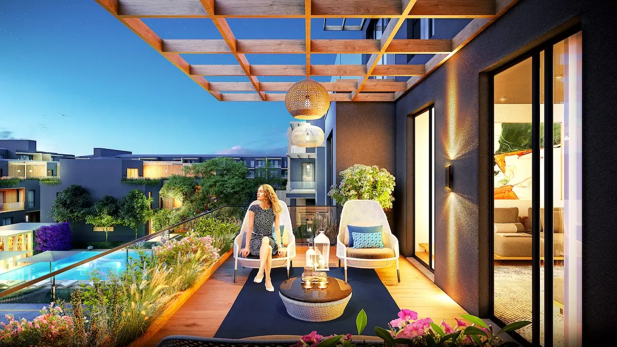 Large terrace
